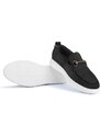 Ducavelli Ritzy Men's Genuine Leather Suede Casual Shoes, Loafers, Lightweight Shoes Black.