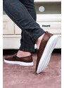 Ducavelli Seon Genuine Leather Men's Casual Shoes, Loafer Shoes, Summer Shoes, Light Shoes Brown