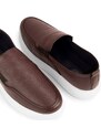 Ducavelli Seon Genuine Leather Men's Casual Shoes, Loafer Shoes, Summer Shoes, Light Shoes Brown