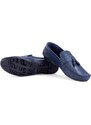 Ducavelli Noble Genuine Leather Men's Casual Shoes, Roque Loafers Navy Blue.