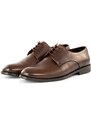 Ducavelli Pierro Genuine Leather Men's Classic Shoes, Derby Classic Shoes, Lace-Up Classic Shoes.