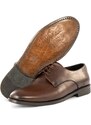 Ducavelli Pierro Genuine Leather Men's Classic Shoes, Derby Classic Shoes, Lace-Up Classic Shoes.