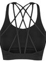 Trendyol Black Support/Shaping Back Cross-Band Detail Knitted Sports Bra