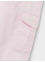 Světle růžové holčičí široké kalhoty s kapsami LIMITED by name it - Holky