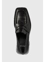 Kožené lodičky Vagabond Shoemakers Blanca dámské, černá barva, na podpatku