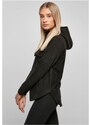 URBAN CLASSICS Ladies Polar Fleece Pull Over Hoody - black