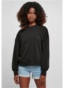 URBAN CLASSICS Ladies Oversized Rainbow Crewneck - black