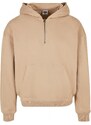 URBAN CLASSICS Boxy Zip Hoody - unionbeige