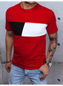 Základní červené pánské tričko Dstreet