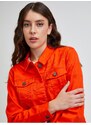 Oranžová džínová bunda Noisy May Debra - Dámské
