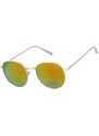 Sunmania Oranžové sluneční brýle pilotky "Oval Classic"