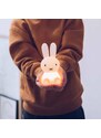 Bílá plastová dětská LED lampa Mr. Maria Miffy 11 cm