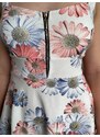 Letní květované šaty na ramínka UNI