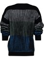 Trendyol Black Striped Knitwear Cardigan