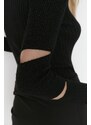 Trendyol Black Lurex Knitwear Blouse
