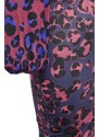 Trendyol fialově-vícebarevné šaty s jedním rukávem