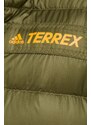 Péřová sportovní bunda adidas TERREX Utilit hnědá barva