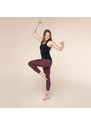 Bodhi Niyama Essentials High Waist Leggings legíny na jógu a fitness vínovo-červené