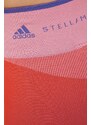 Tréninkové legíny adidas by Stella McCartney dámské, oranžová barva, vzorované