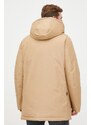 Péřová bunda Woolrich pánská, béžová barva, zimní, CFWOOU0483MRUT0001-ABR