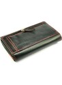 Dariya bags Černá dámská kožená peněženka s pruhem