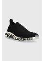 Sneakers boty Karl Lagerfeld QUADRA černá barva, KL63213