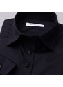 Willsoor Dámská košile černé barvy s hladkým vzorem 13697