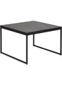 Černý mramorový konferenční stolek MICADONI VELD 50 x 50 cm