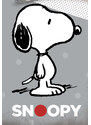 Carbotex Dětské povlečení Snoopy Grey