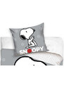 Carbotex Dětské povlečení Snoopy Grey