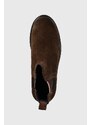 Semišové kotníkové boty Tommy Hilfiger pánské, hnědá barva