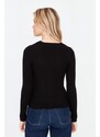 Trendyol Black Basic Pletené zboží s výstřihem do V Cardigan Pletené oblečení Cardigan