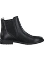 Klasická kožená dámská kotníková obuv Marco Tozzi 2-2-25366-29 černá