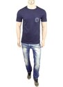 Pánské modré triko Calvin Klein s kapsou