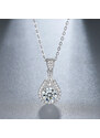 OLIVIE Stříbrný náhrdelník 1ct 6,5mm MOISSANITE 6094