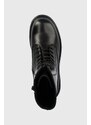 Kožené workery Vagabond Shoemakers Cosmo dámské, černá barva, na platformě