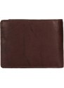 Pánská kožená peněženka Lagen Kall - tmavě hnědá
