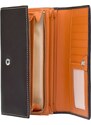 Dámská kožená peněženka Lagen Jiřina - hnědo-oranžová