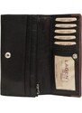 Dámská kožená peněženka Lagen Veronica - černo-hnědá