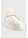 Kožené sneakers boty Karl Lagerfeld ANAKAPRI bílá barva, KL63555