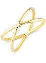 Lillian Vassago Celozlatý minimalistický prsten LLV06-GR126