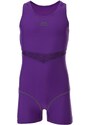Slazenger Boyleg Swimsuit Junior Girls Purple
