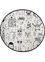 Butter Kings KOBEREC - OMALOVÁNKY - Happy Friends - 130x130 (průměr) kruh cm