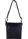 BASIC ČERNÁ HRANATÁ CROSSBODY -