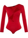 Trendyol Red Collar Detailed Bodysuit