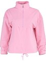 Trendyol Light Pink Zipper Detailed Fleece Knitted Sweatshirt