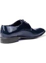 Ducavelli Shine Genuine Leather Men's Classic Shoes Navy Blue