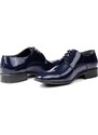 Ducavelli Shine Genuine Leather Men's Classic Shoes Navy Blue