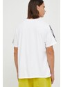 Bavlněné tričko Levi's bílá barva, s potiskem