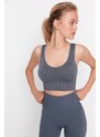 Trendyol Smoky Seamless/Seamless Support/Shaping Knitted Sports Bra